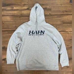 Grey Men's hoodie with Company logo